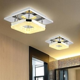 Acryl inbouw 1 licht moderne acryl galvaniseren roestvrij staal