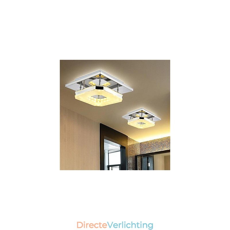 Acryl inbouw 1 licht moderne acryl galvaniseren roestvrij staal