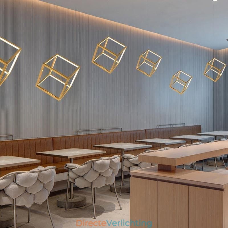 Postmoderne hanglamp Geometrische gouden hanglamp