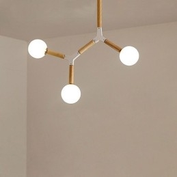 Nordic Magic Bean Hanglamp Creatieve Houten Verlichting