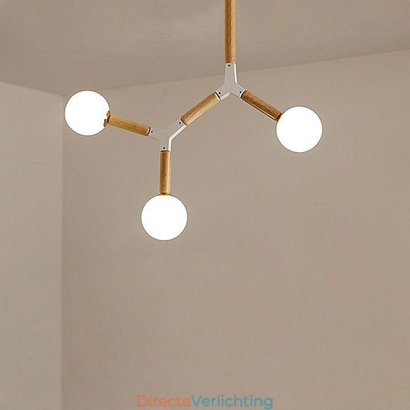 Nordic Magic Bean Hanglamp Creatieve Houten Verlichting