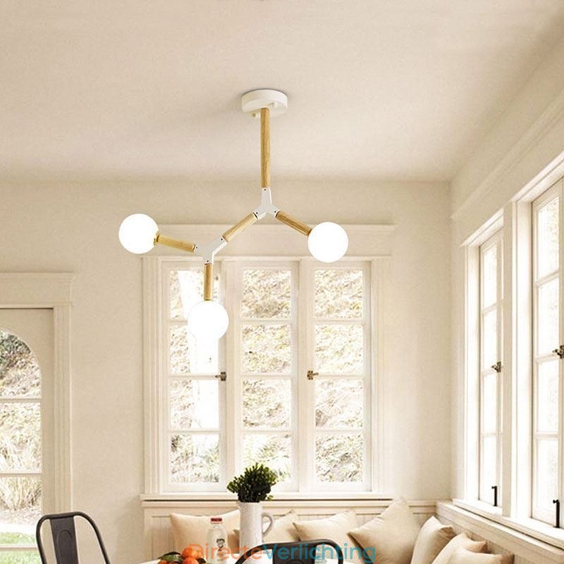 Nordic Magic Bean Hanglamp Creatieve Houten Verlichting