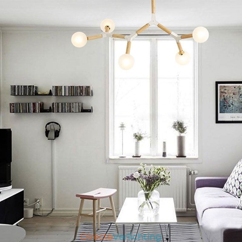 Nordic Magic Bean Hanglamp Creatieve Houten Verlichting