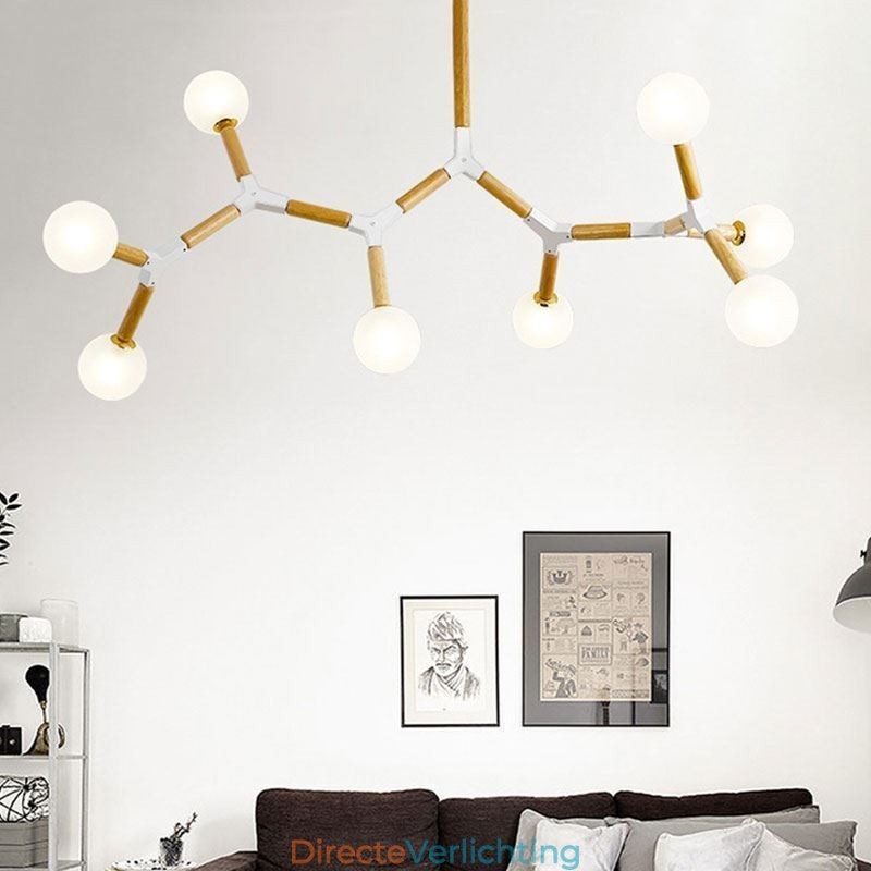 Nordic Magic Bean Hanglamp Creatieve Houten Verlichting
