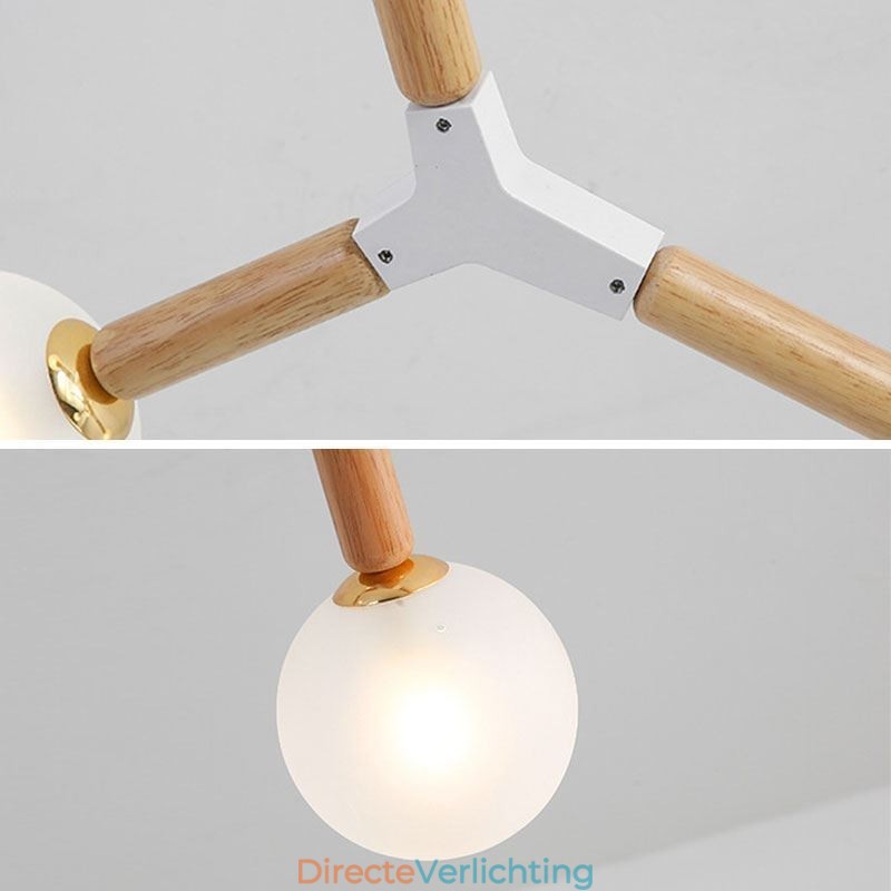 Nordic Magic Bean Hanglamp Creatieve Houten Verlichting
