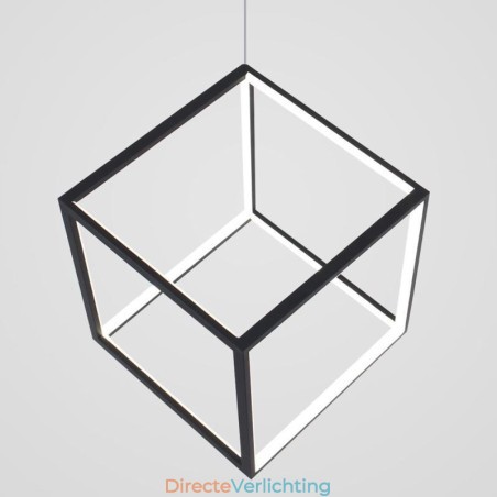 Zwarte hanglamp Geometrische kubusverlichting Zwarte hanglamp Geometrische kubusverlichting