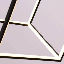 Zwarte hanglamp Geometrische kubusverlichting