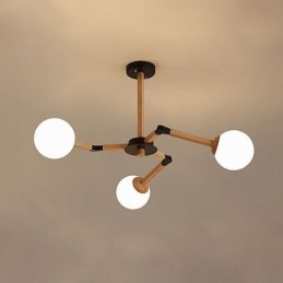 Nordic Magic Bean Hanglamp Creatieve Houten Lampfitting