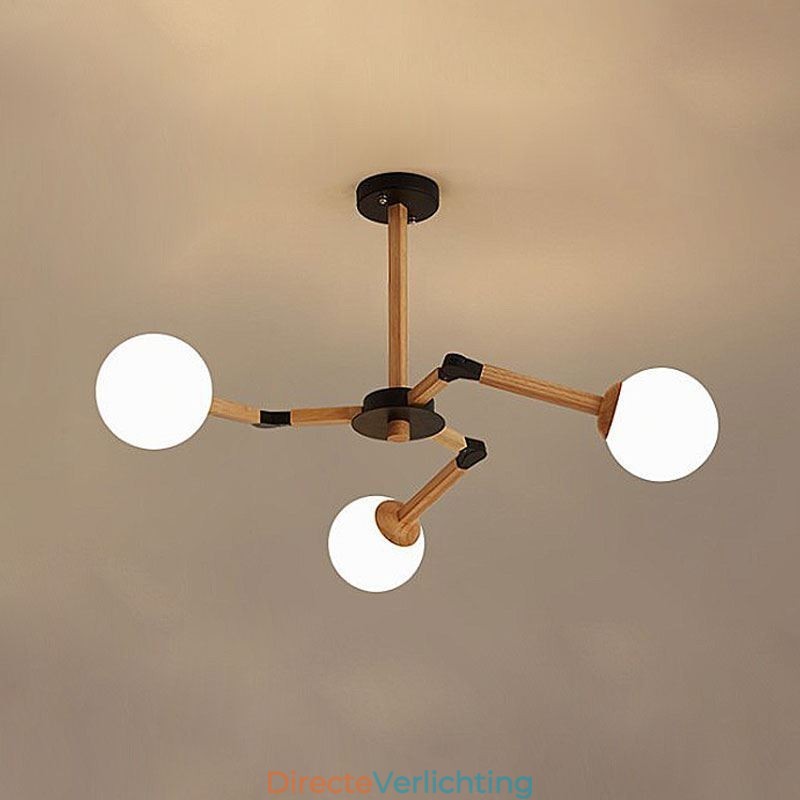 Nordic Magic Bean Hanglamp Creatieve Houten Lampfitting