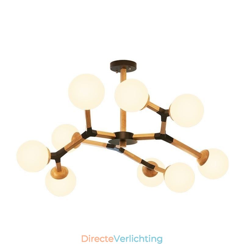 Nordic Magic Bean Hanglamp Creatieve Houten Lampfitting