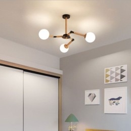 Nordic Magic Bean Hanglamp Creatieve Houten Lampfitting