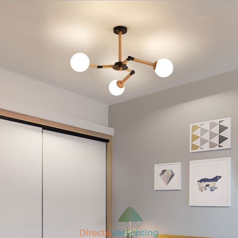 Nordic Magic Bean Hanglamp Creatieve Houten Lampfitting