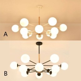 Magic Bean Hanglamp Creatieve Nordic Houten Lampfitting