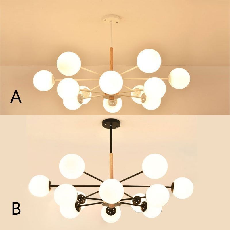 Magic Bean Hanglamp Creatieve Nordic Houten Lampfitting