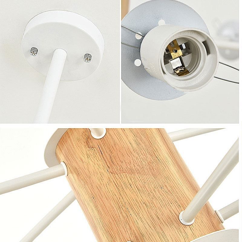 Magic Bean Hanglamp Creatieve Nordic Houten Lampfitting