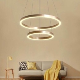 Hanglamp Tekenen Craft 2 Ringen Lamp 60+40cm