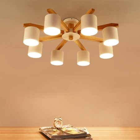 Nordic Log Hanglamp Macaron Lampfitting Nordic Log Hanglamp Macaron Lampfitting