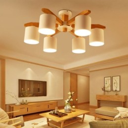 Nordic Log Hanglamp Macaron Lampfitting