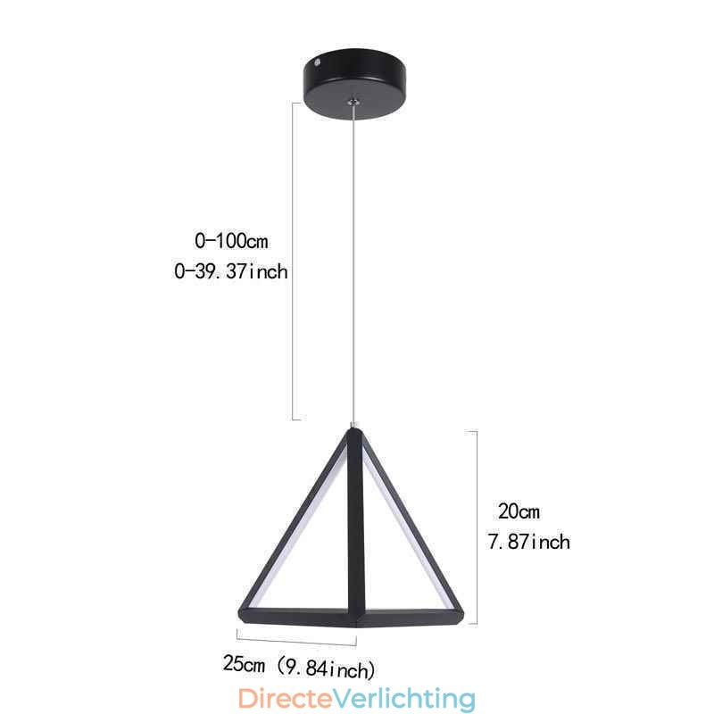 Postmoderne hanglamp Geometrische driehoekige lamp Creatieve lampverlichting