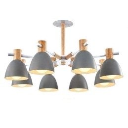 Moderne eenvoudige Macaron hanglamp creatieve houten verlichting