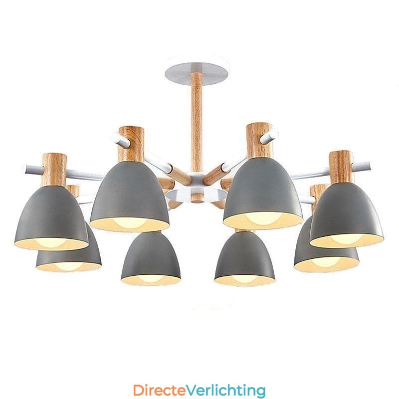 Moderne eenvoudige Macaron hanglamp creatieve houten verlichting