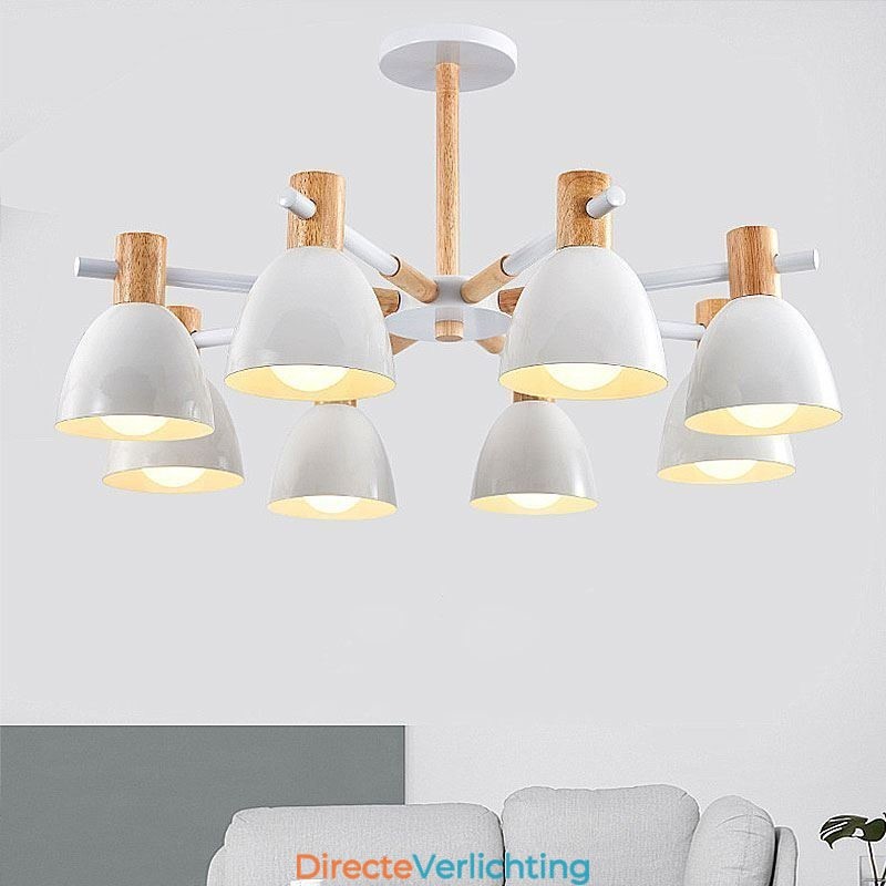 Moderne eenvoudige Macaron hanglamp creatieve houten verlichting