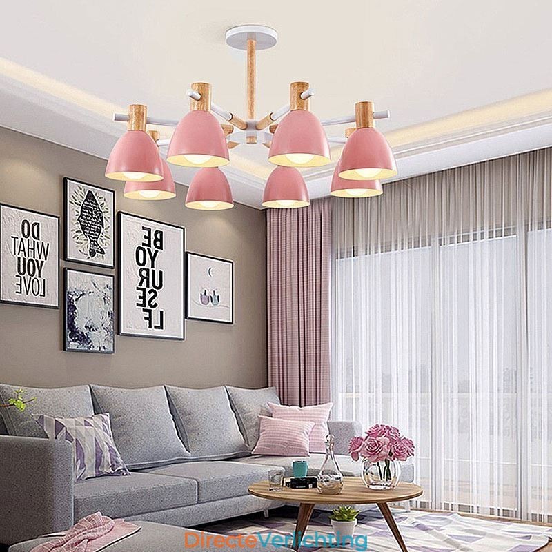 Moderne eenvoudige Macaron hanglamp creatieve houten verlichting