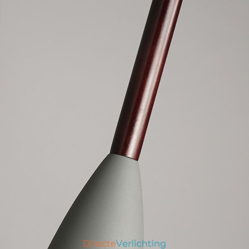 Moderne eenvoudige hanglamp met drie lampen, creatieve aluminium kunstlamp, café