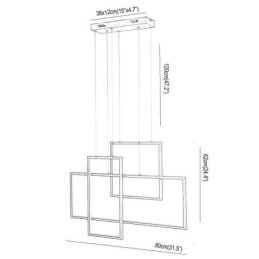 Nordic Hanglamp Geometrische Vierkante Hanglamp