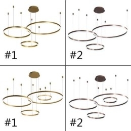 Postmoderne hanglamp, ringvormige hanglamp van acryl