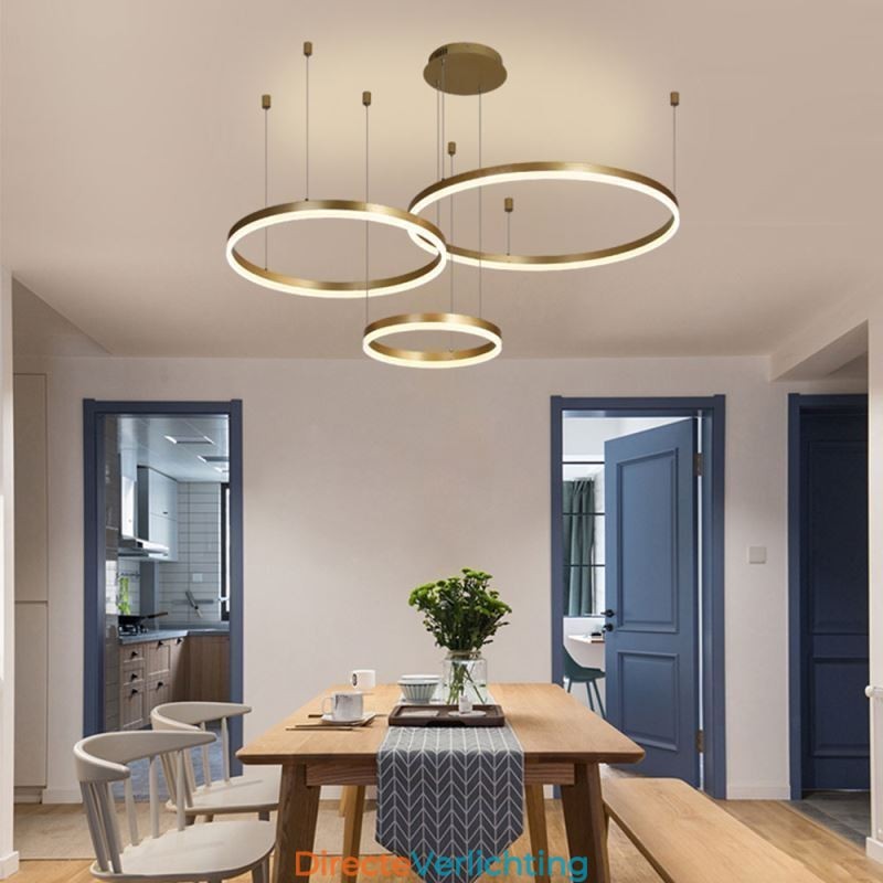 Postmoderne hanglamp, ringvormige hanglamp van acryl