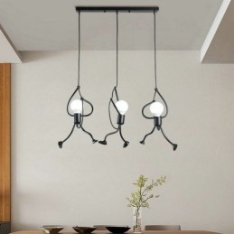 Moderne hanglamp Creatieve kleine man vorm lamp Individuele huislamp