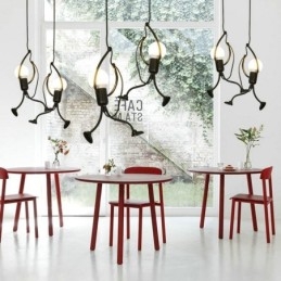 Moderne hanglamp Creatieve kleine man vorm lamp Individuele huislamp