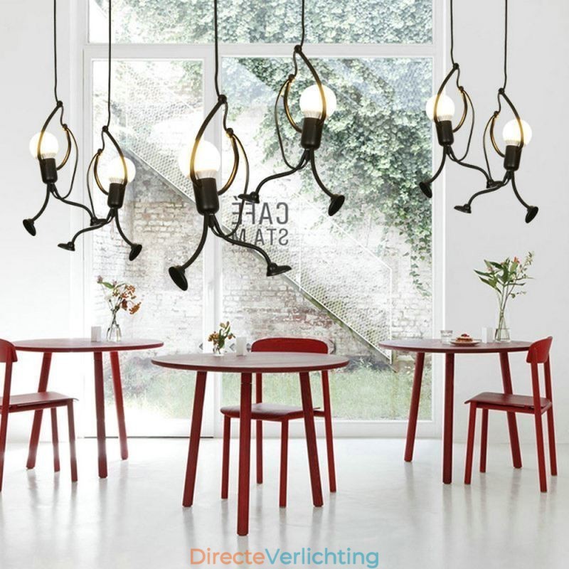 Moderne hanglamp Creatieve kleine man vorm lamp Individuele huislamp