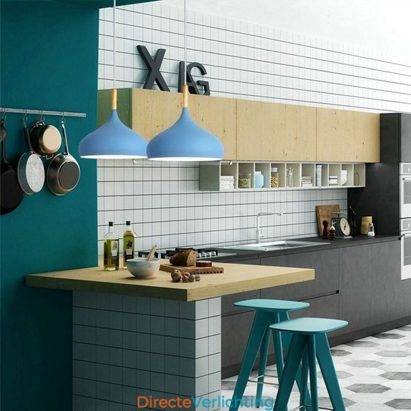 Moderne hanglamp aluminium Macaron lamp thuis verstelbare lamp