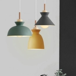 Hanglamp Nordic Metal Dome Macaron Kleuren Lamp Licht