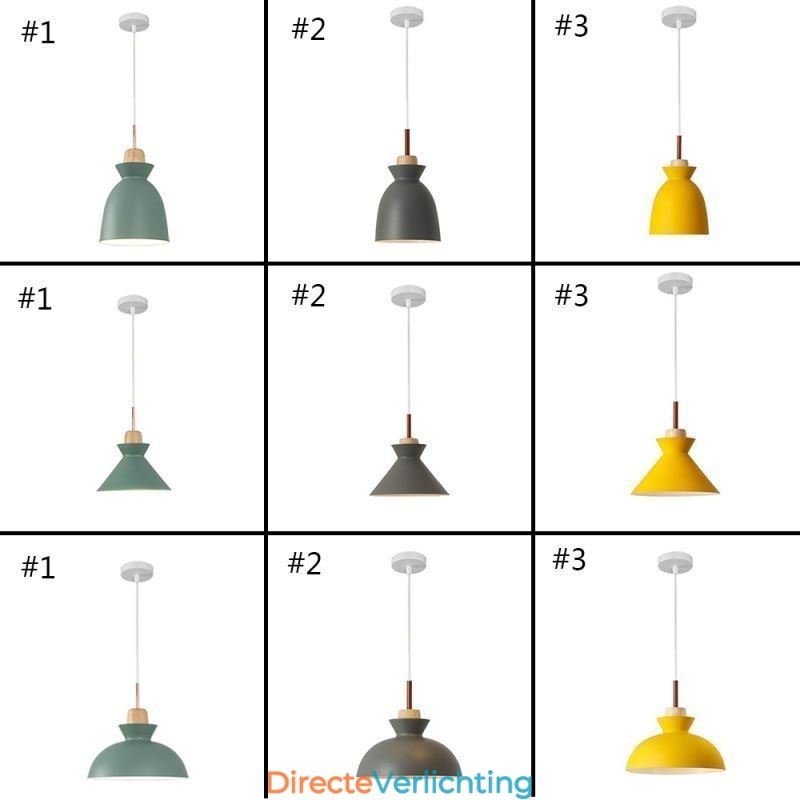 Hanglamp Nordic Metal Dome Macaron Kleuren Lamp Licht