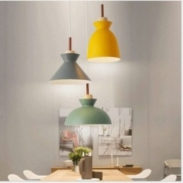 Hanglamp Nordic Metal Dome Macaron Kleuren Lamp Licht