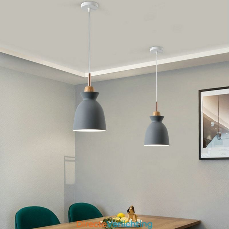 Hanglamp Nordic Metal Dome Macaron Kleuren Lamp Licht