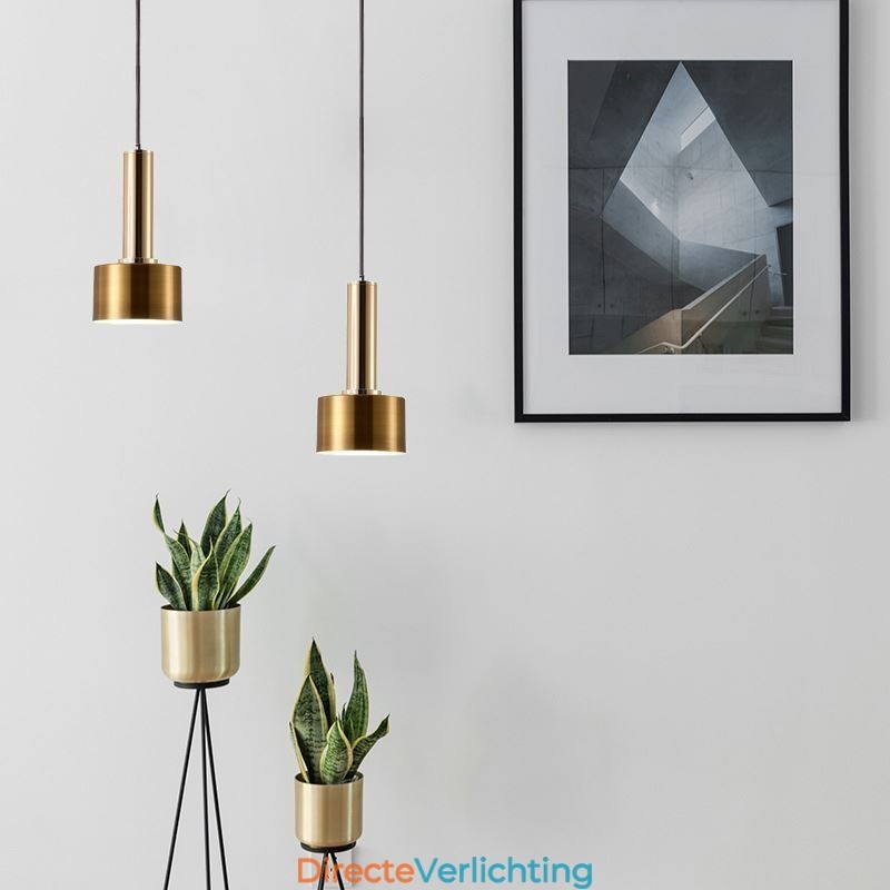 Moderne eenvoudige hanglamp cilindervormige lamp aluminium verlichtingslamp