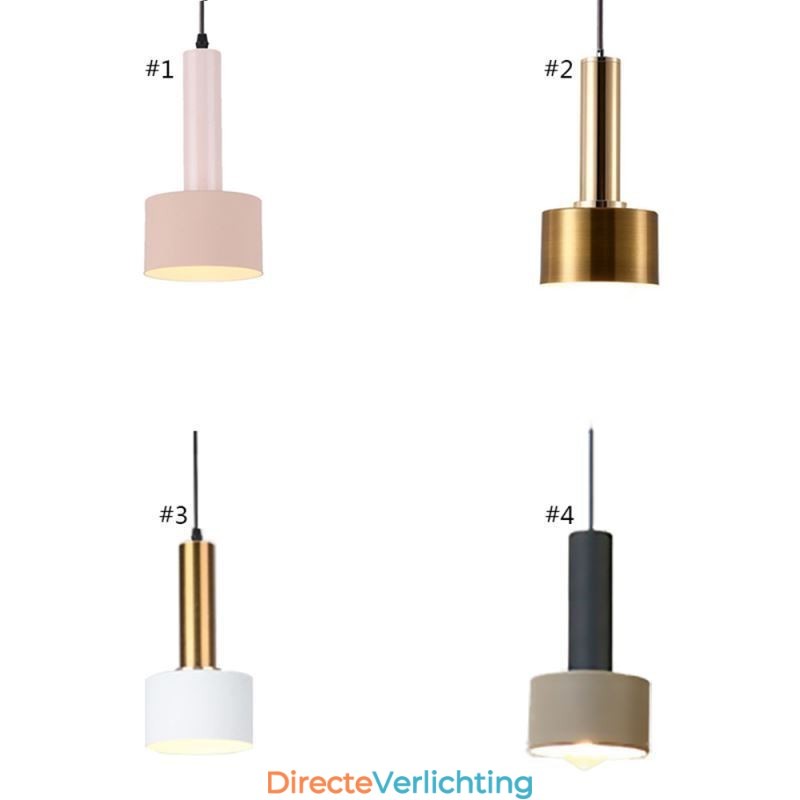 Moderne eenvoudige hanglamp cilindervormige lamp aluminium verlichtingslamp