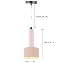 Moderne eenvoudige hanglamp cilindervormige lamp aluminium verlichtingslamp