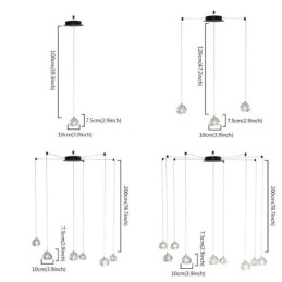 Moderne hanglamp Kristallen kroonluchterlamp Huisverlichting Lamp