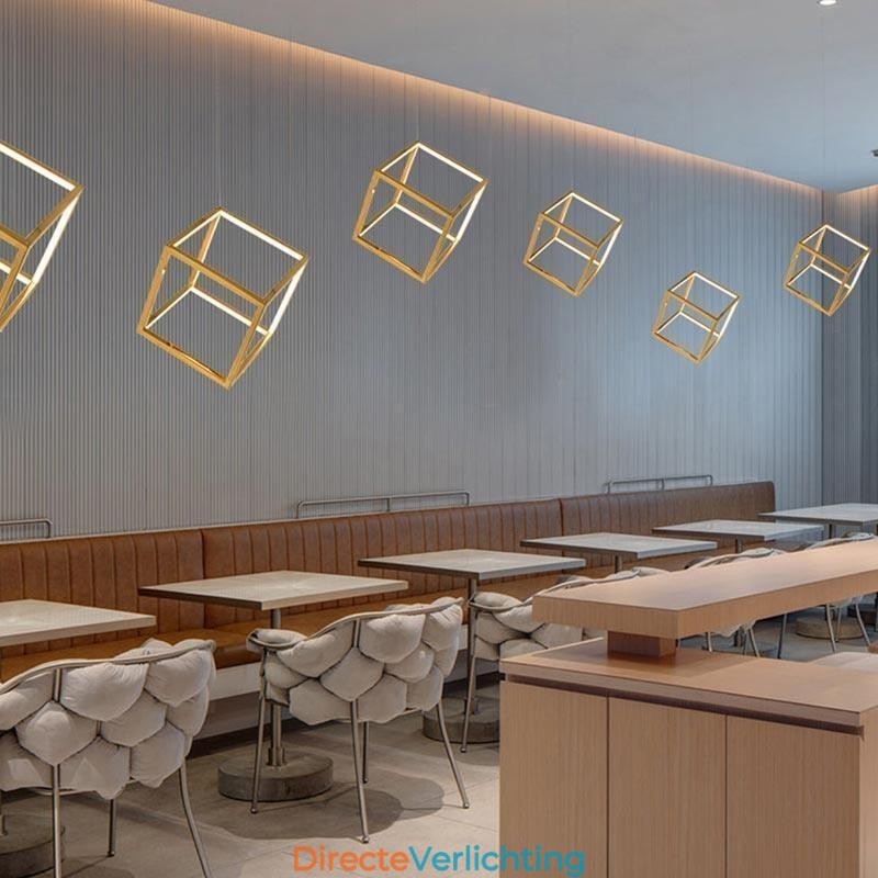 Postmoderne hanglamp Geometrische gouden hanglamp