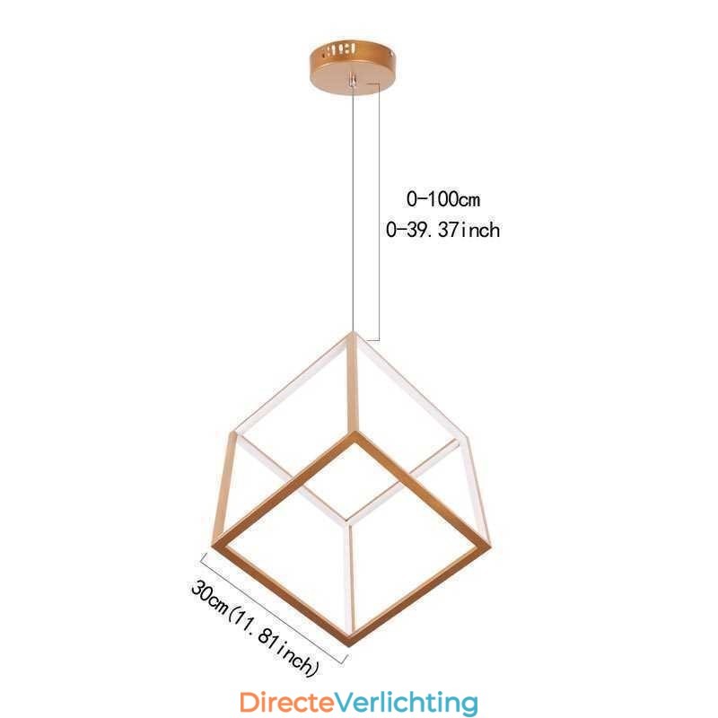 Postmoderne hanglamp Geometrische gouden hanglamp