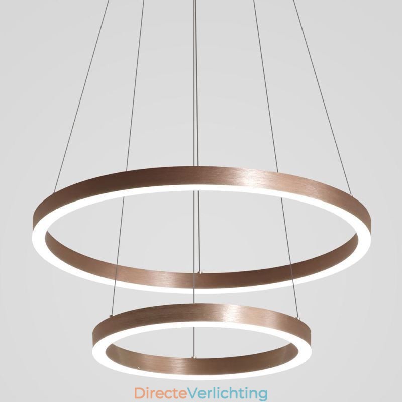 Hanglamp Tekenen Craft 2 Ringen Lamp 60+40cm