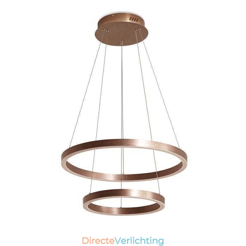 Hanglamp Tekenen Craft 2 Ringen Lamp 60+40cm