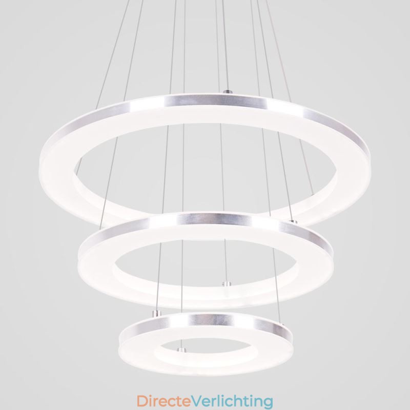 Moderne hanglamp acryl 3 ringen lamp 40+30+20cm