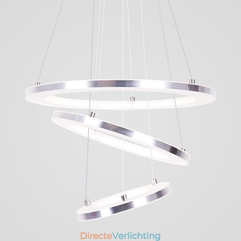 Moderne hanglamp acryl 3 ringen lamp 40+30+20cm