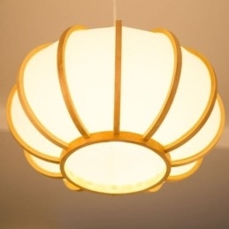 Creatieve Japanse bamboe hanglamp moderne eenvoudige hanglamp tearoom ronde lamp